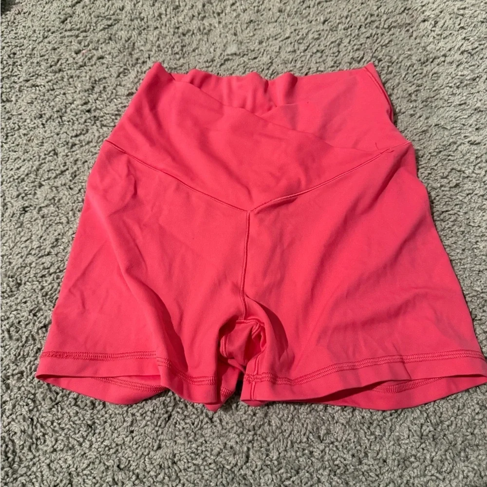 Aerie Women's Bright Pink Bike Shorts